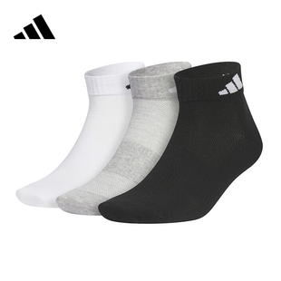 阿迪达斯男女袜子透气舒适运动袜短袜JC9268