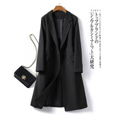 秋装 长款 过膝西装 2026新款 风衣女高级设计感法式 显瘦直筒春秋外套