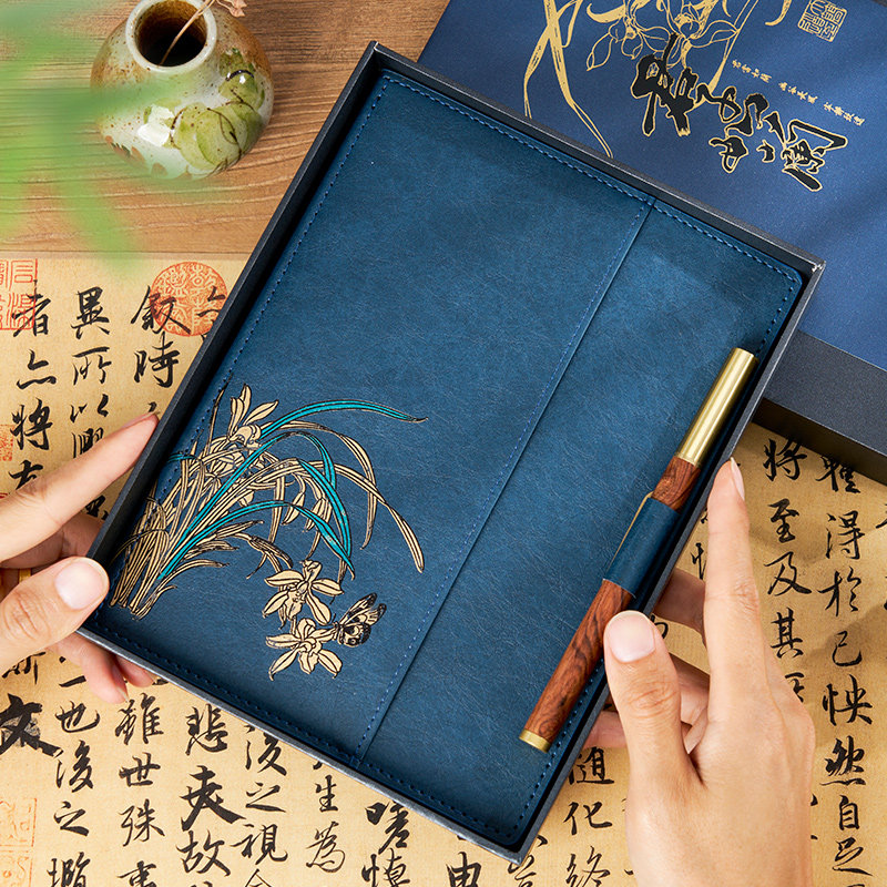 国潮故宫文创记事本定制礼盒图片
