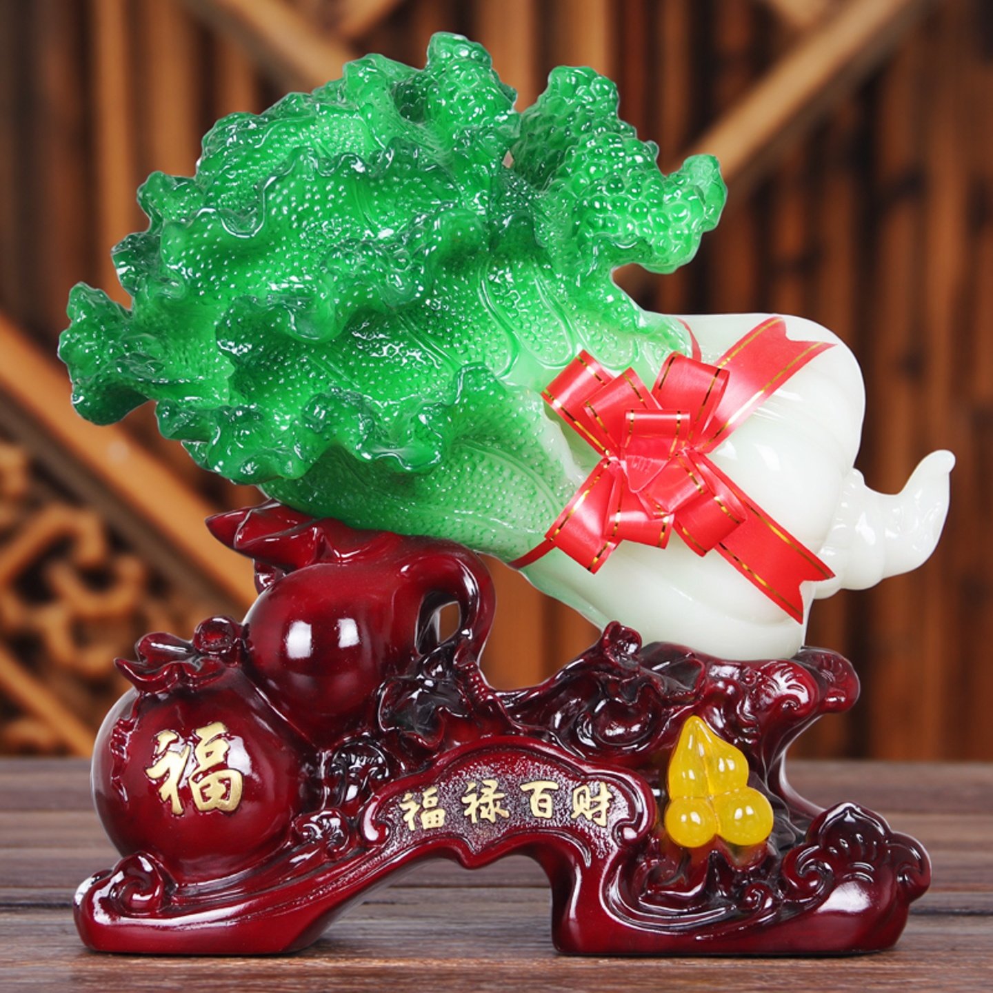 大号玉白菜摆件招财进宝电视酒柜玄关客厅家居装饰品新店开业礼品,家居饰品,装饰摆件,淘宝优惠券,粉丝福利购,淘宝优惠卷