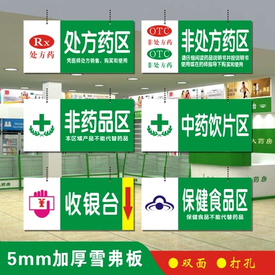 标志牌药品区gsp认证分布摆放