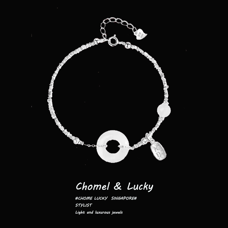 超火新中式手链~「碎银平安扣」