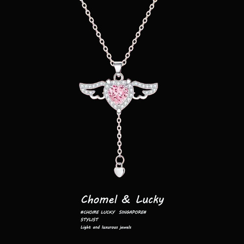 天使的象征「丘比特之心」项链