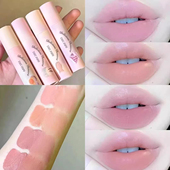 深唇福音 柔焦感奶油唇霜打底唇泥杏橘色口红叠涂唇釉遮盖唇色