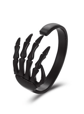 复古做旧开口手爪戒指朋克哥特