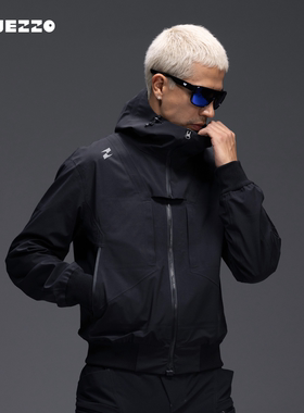 TAJEZZO/探迹者飞行夹克冲锋衣户外驾驶防雨可拆卸短款外套男J16