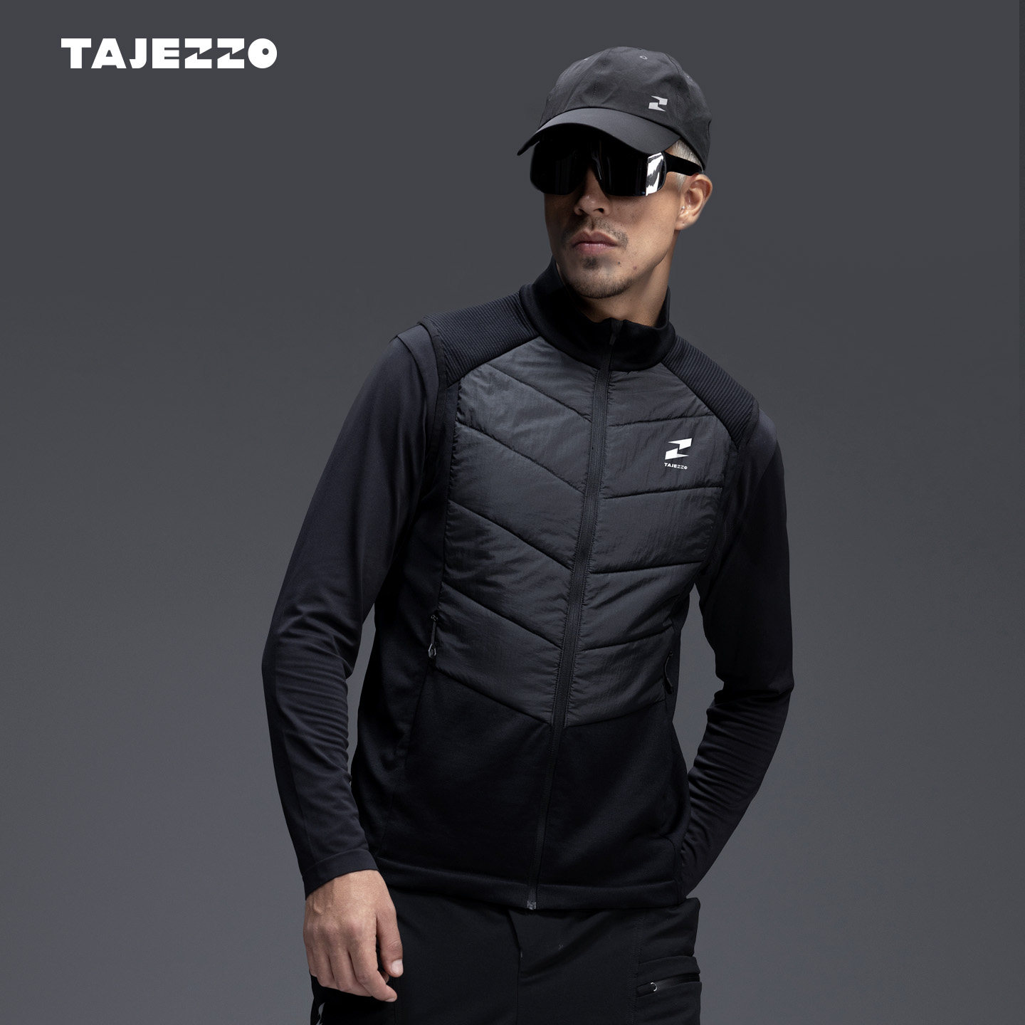 TAJEZZO/探迹者新品V07金标P棉冬季保暖马甲背心加厚外穿立领外套