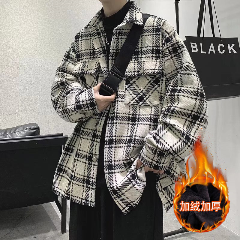 小香风衬衫男款潮牌宽松