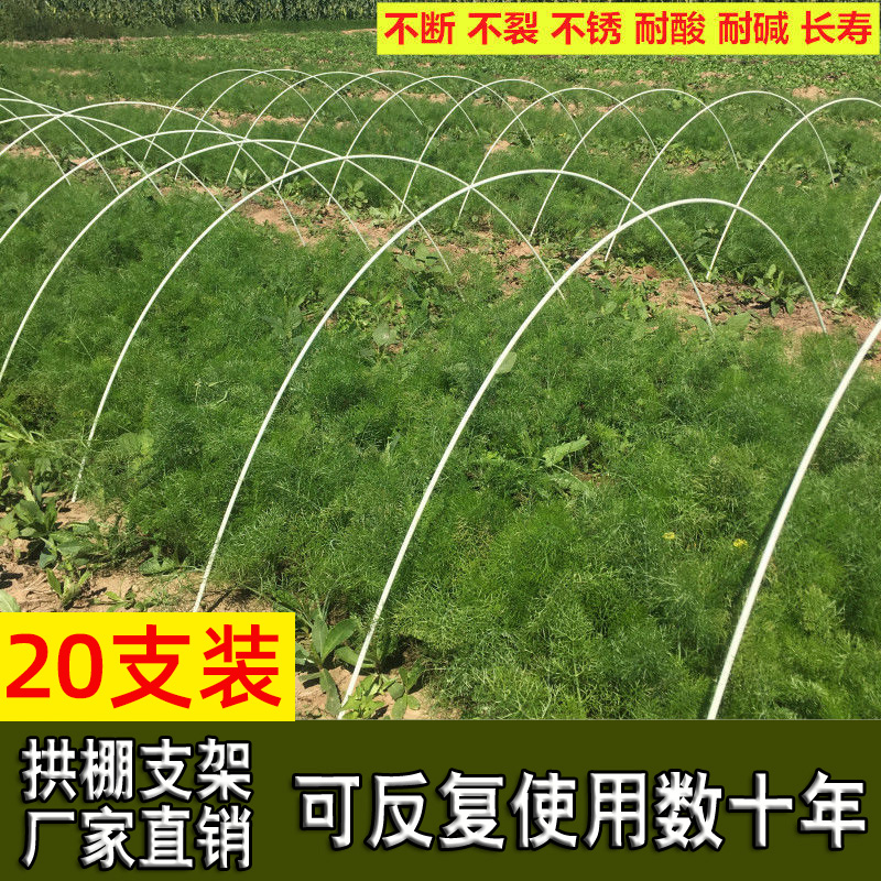 菜棚保温棚花棚拱玻纤杆农用小大拱棚支架纤维棒卷玻璃钢弹力棒