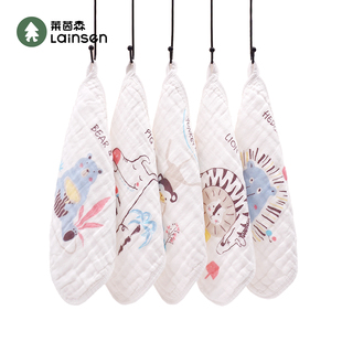 口水巾婴儿纱布毛巾洗脸纯棉超软新生儿童宝宝全棉纱巾手帕小方巾