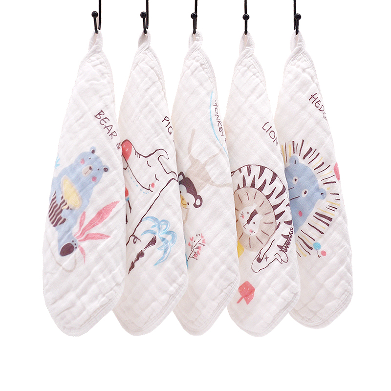 纱布洗脸超软新生儿童全棉口水巾