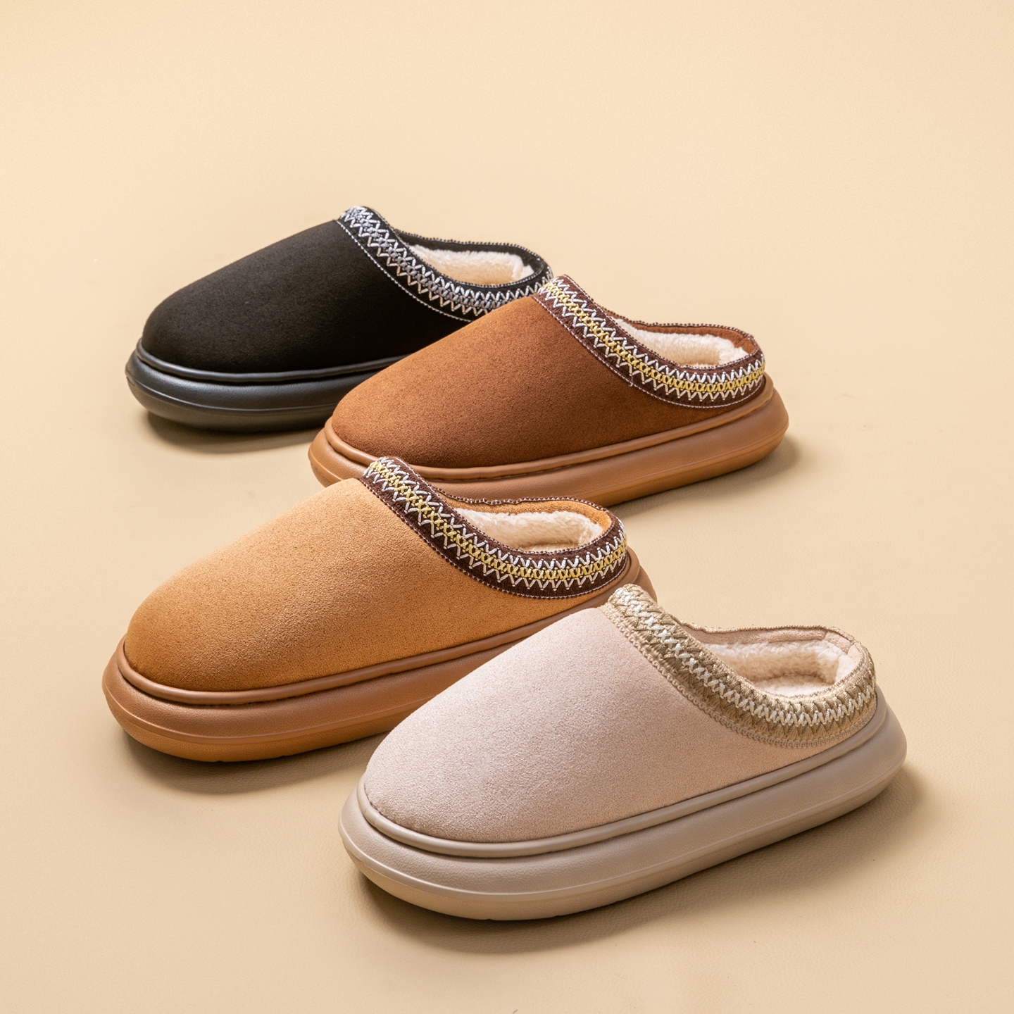 女士高级感棉拖鞋秋冬室内家居