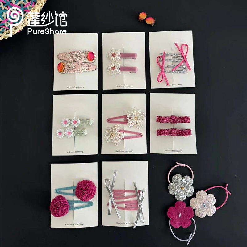蓬纱馆儿童发夹女童蝴蝶结发饰