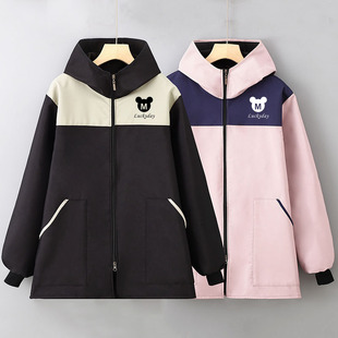 围裙上班干活穿工作服外套定制 加绒加厚正穿罩衣外穿长袖 时尚 短款