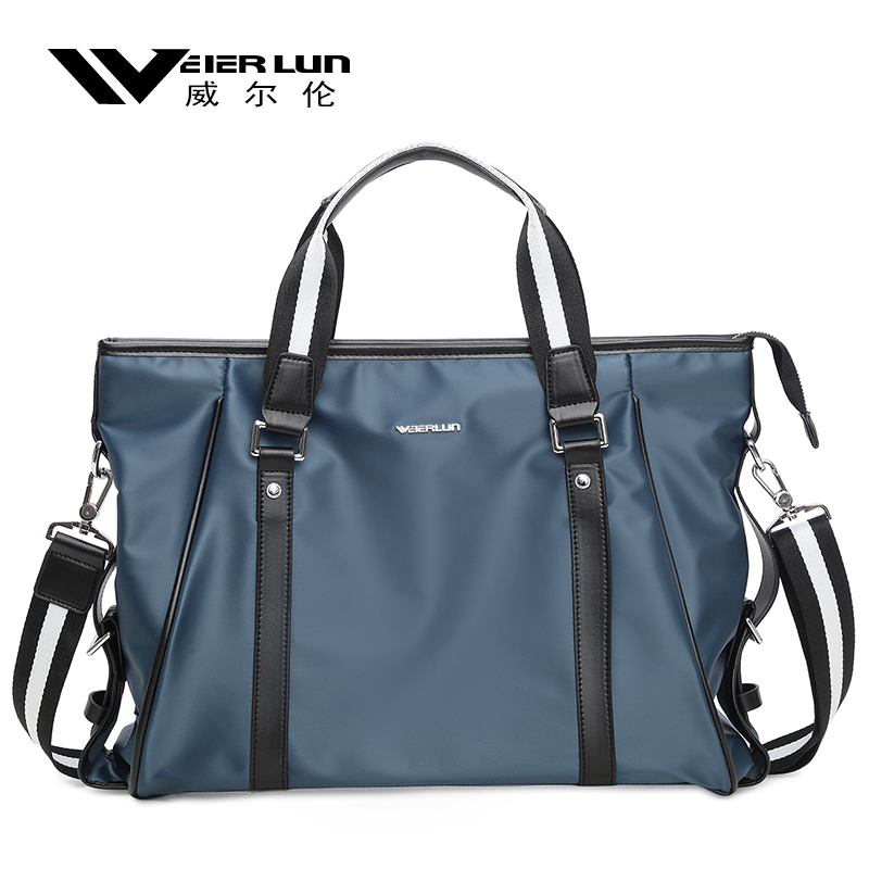 威尔伦商务单肩斜挎男包手提包