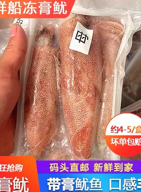 带籽海兔子母鱿鱼鲜活墨鱼仔海鲜水产冷冻一份400g装满籽笔管鱿鱼