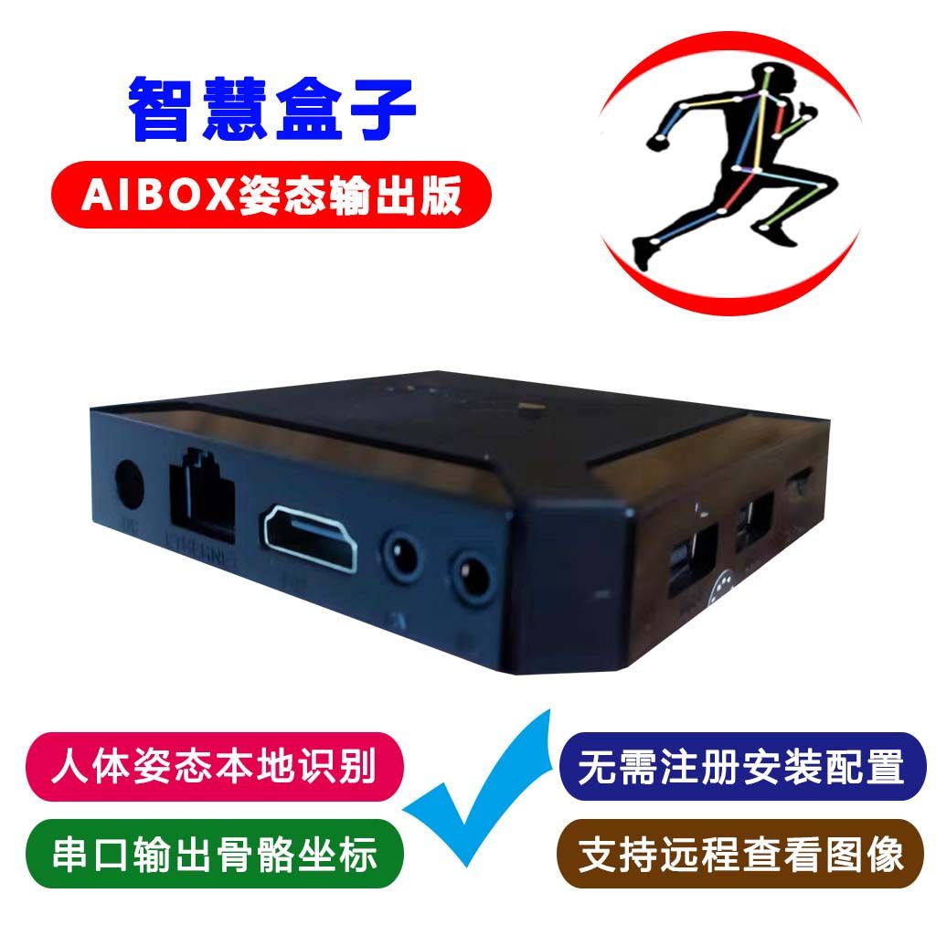 人工智能算法盒子人体姿态本地识别串口输出二次开发免注册配置