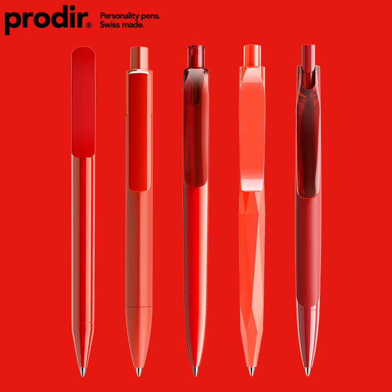 prodir红色签字笔老师批改作业