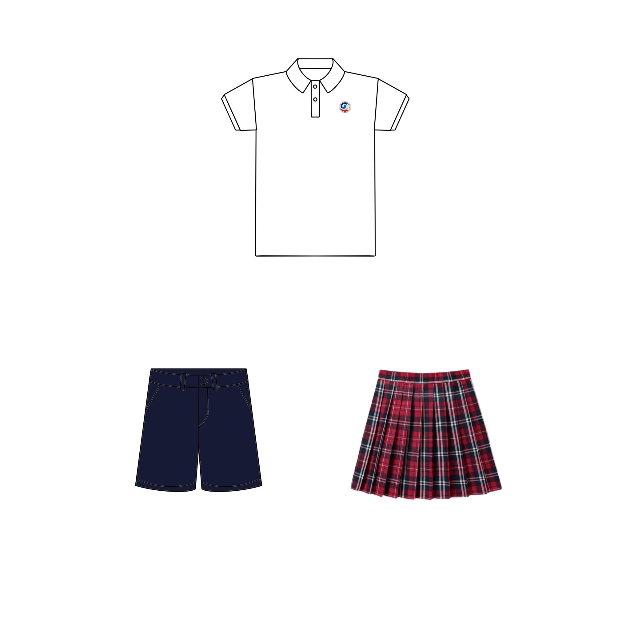 校服上海徐汇区徐汇实验小学(夏装)分男女款学生专拍