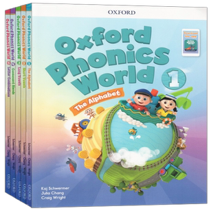 新版Oxford Phonics World牛津自然拼读opw 1/2/3/4/5级自然拼读世界幼少儿英语零基础发音原版牛津树分级绘本