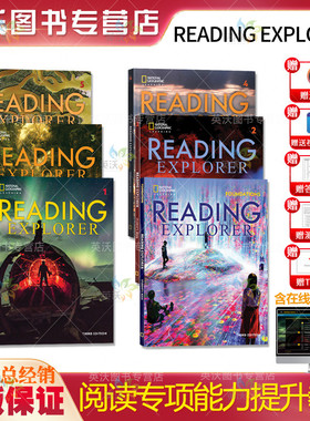 第三版reading explorer 美国国家地理 F/1/2/3/4/5级学生书带账号 中小学英语阅读教材分级读物 青少年综合阅读探索者原版进口