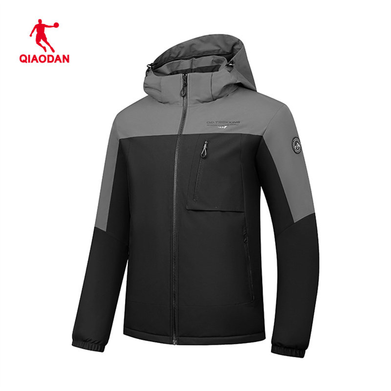 乔丹梭织风衣男款2025春季冲锋衣保暖摇粒绒运动外套QDFFD3251521