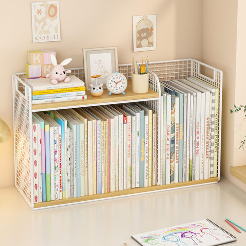 儿童绘本书架桌面简易收纳架书立