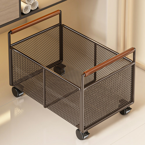 卫生间柜下置物架家用洗漱台下神器浴室落地移动收纳筐墙角储物架