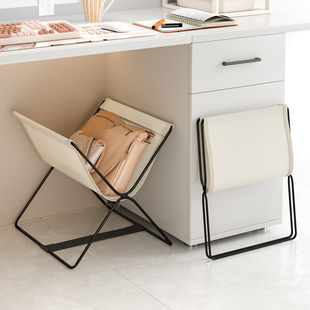 办公室桌下放包置物架工位落地可折叠包包收纳神器桌边杂物收纳架