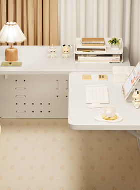 床边悬空桌宿舍卧室女生学生电脑桌床头床侧学习写字折叠小桌子