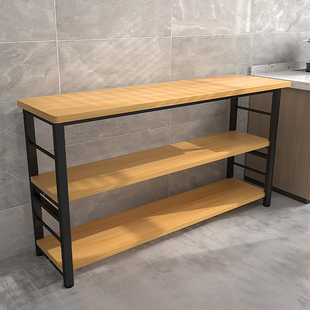 备餐桌家用厨房多功能边柜窄锅具收纳层架多层落地墙边切菜桌置物