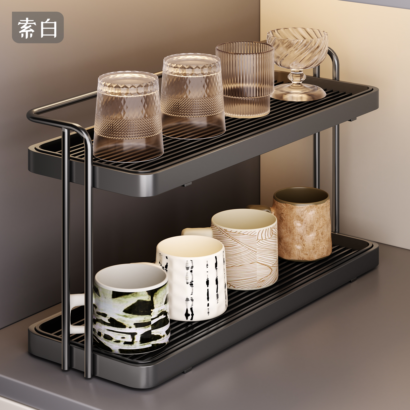 水杯架杯子收纳置物架高颜值轻奢