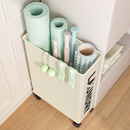 瑜伽垫收纳筐带轮泡沫轴置物架家用运动工具篮子健身器材整理神器