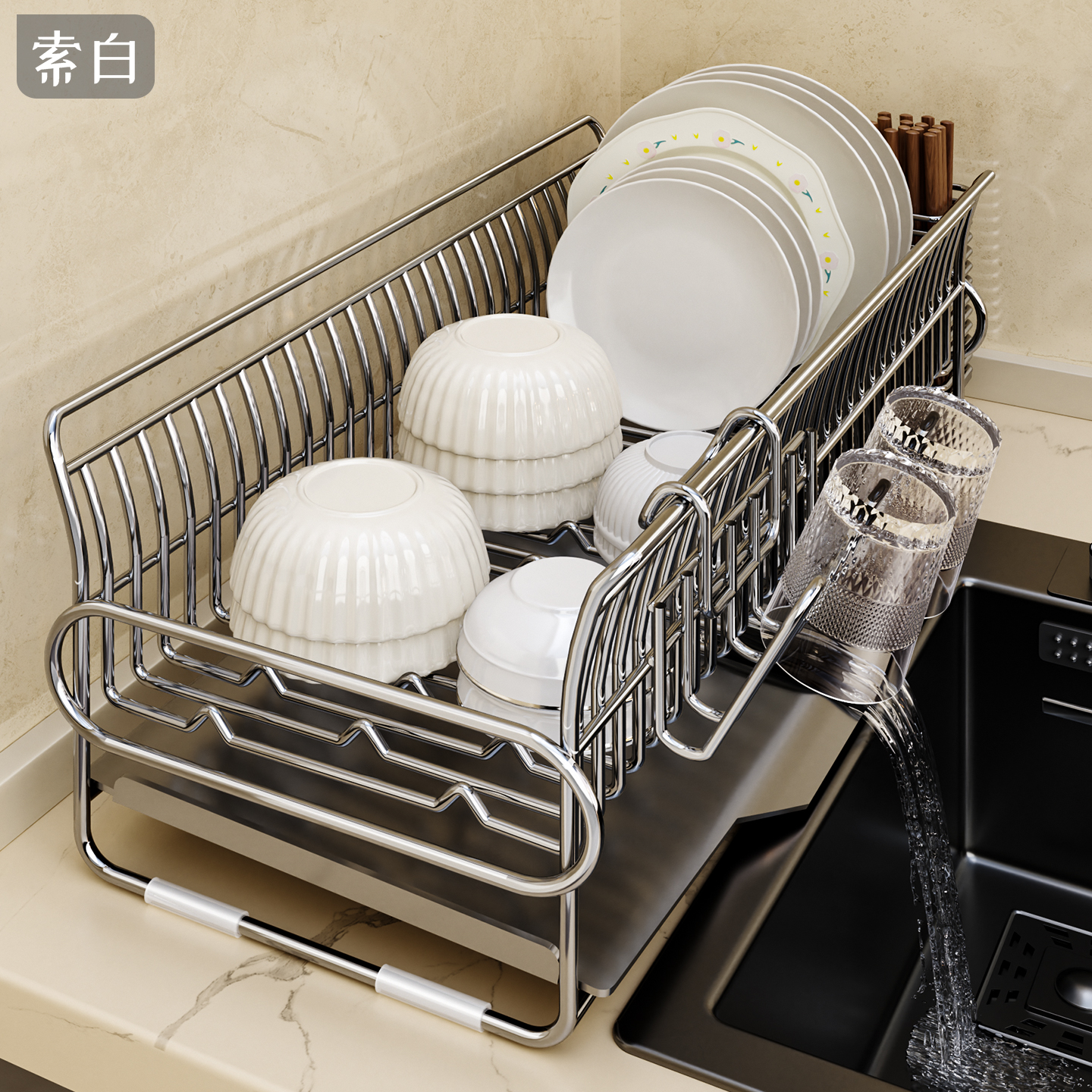 不锈钢沥水架超大容量耐腐耐锈