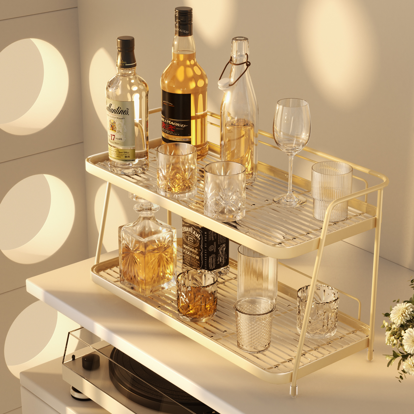 杯子收纳桌面置物架餐边柜