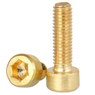 M3M4M5M6M8M10M12铜杯头内六角螺丝导电圆柱头螺栓黄铜螺丝钉螺栓