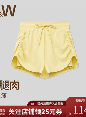 SW速惟运动短裤女夏外穿防走光假两件跑步专用瑜伽健身裤2025新款