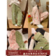 加厚保暖松紧家居裤 馨帮帮Homedress 秋冬可爱卡通印花毛绒睡裤 女