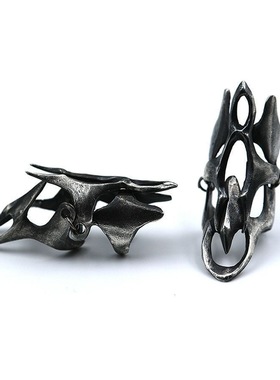 「脊壑」 手工设计款戒指男女同款关节戒盔甲暗黑先锋