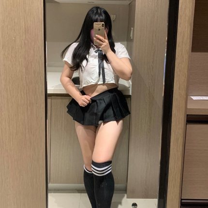 性感大码学生制服内衣JK超短裙甜美纯欲加肥加大胖200斤睡衣套装
