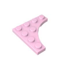 正版高砖积木零件GDS-90033配件兼容350444x4 1/4圆内弧楔形板