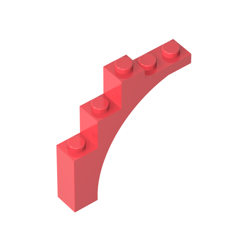 正版高砖积木零件GDS-715配件1x5x4 弧形砖兼容76768-2339-14395