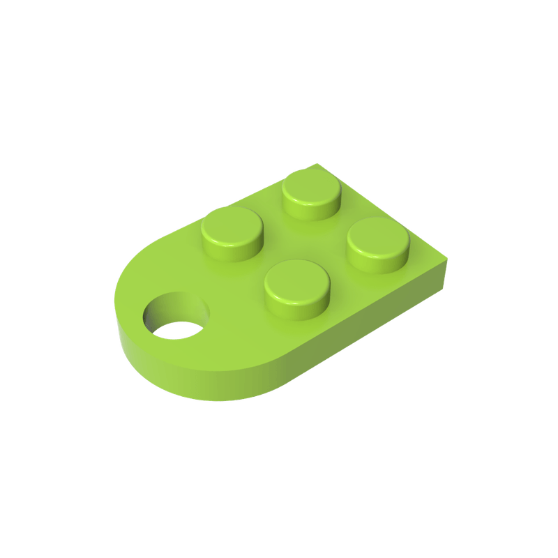 正版高砖积木零件GDS-846配件2x2 单侧圆边带孔板兼容3176MOC拼插