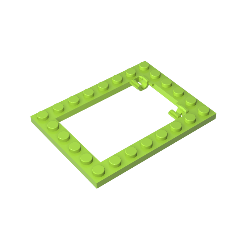 正版高砖积木零件GDS-845配件6x8中空陷阱板活动门板兼容92107散