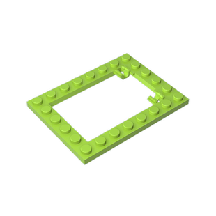 正版高砖积木零件GDS-845配件6x8中空陷阱板活动门板兼容92107散