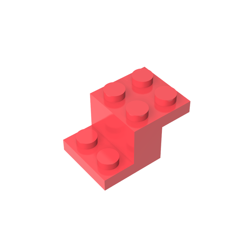 正版高砖积木零件GDS-714配件2x3托架件兼容18671小颗粒MOC拼插散