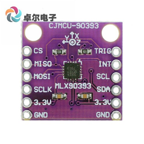 CJMCU-90393 MLX90393 数字 三维 霍尔传感器 位移角度旋转3D位置