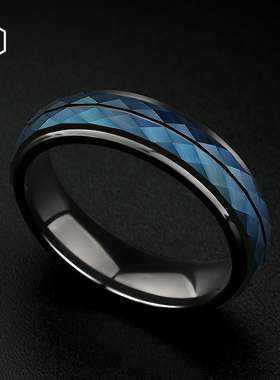 MOKANI欧美潮款钨金男士戒指