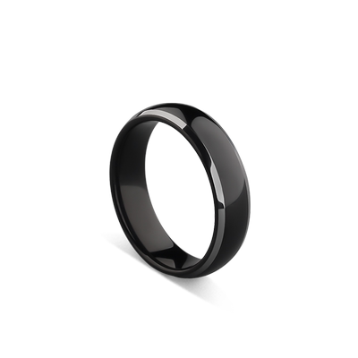 MOKANI素圈黑色男士钨金戒指