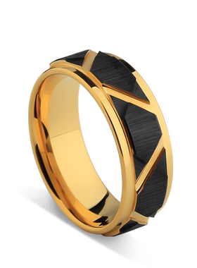 MOKANI轻奢时尚潮男钨金戒指刻字